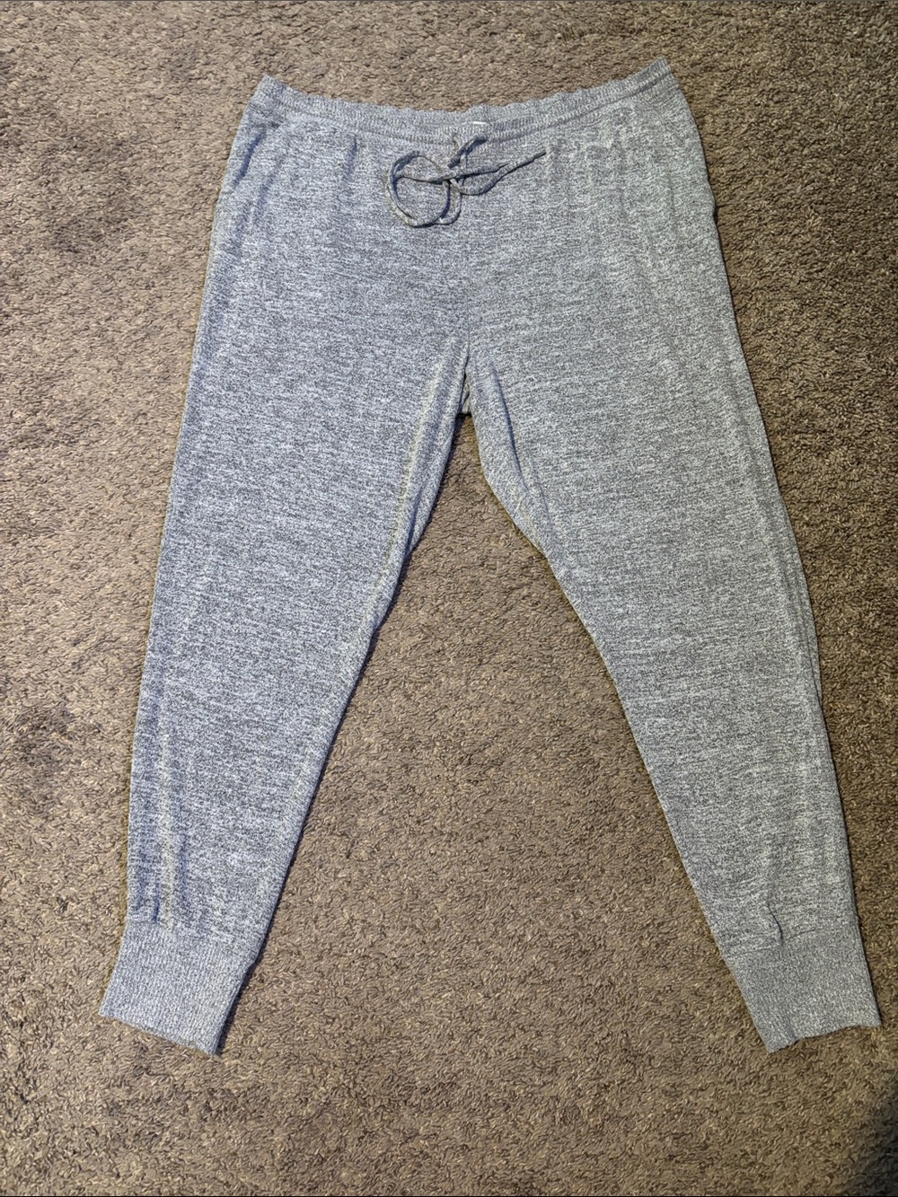 GAP Heather Gray Cropped Knit Jogger Pants